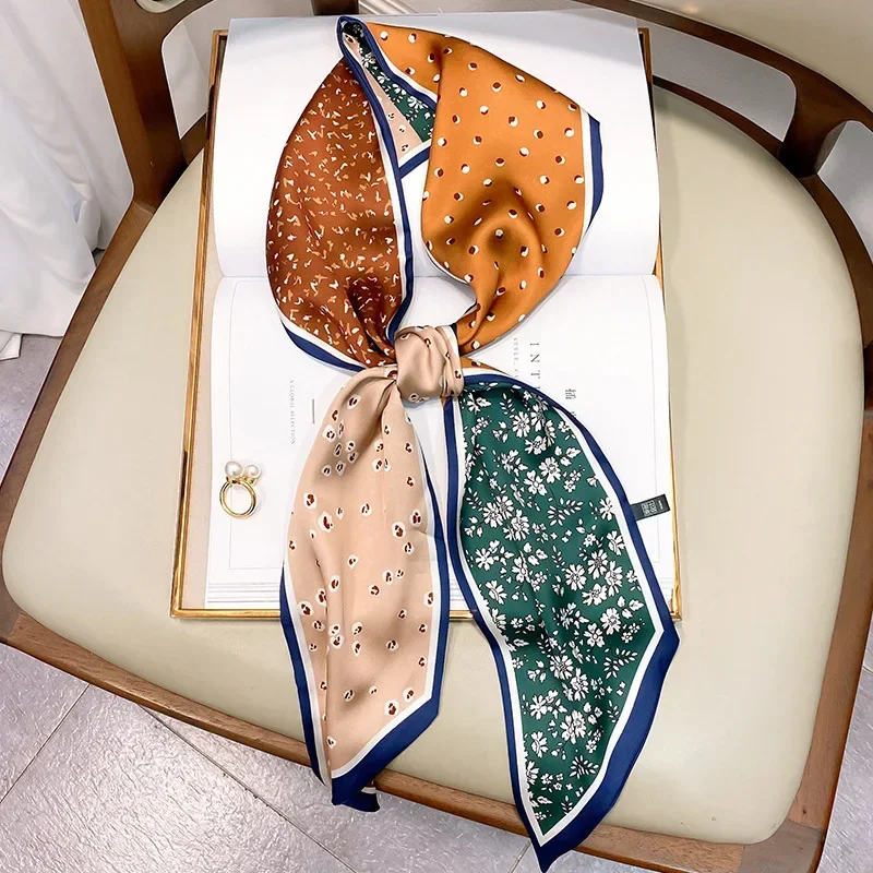 Design Print Skinny Scarf Plai - Luxury Bags Made recension och pris