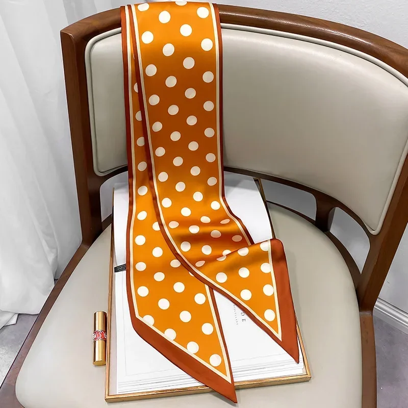 Design Print Skinny Scarf Plai - Luxury Bags Made recension och pris